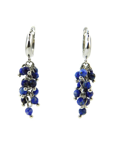 "Grape" lapis lazuli earrings