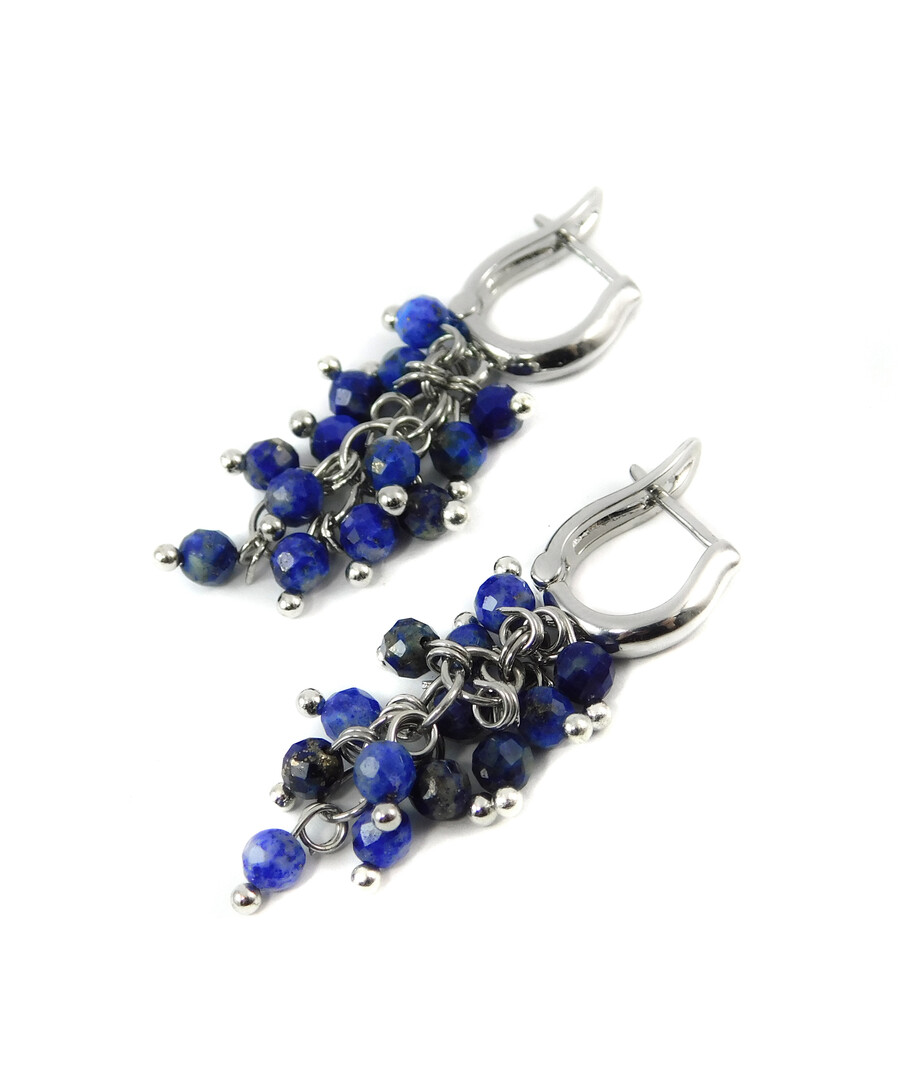 "Grape" lapis lazuli earrings