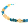 Bracelet &quot;Silk&quot;, Sunstone, Apatite