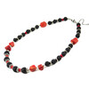 Necklace &quot;Comet&quot; Coral, Lava