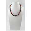 Necklace &quot;Comet&quot; Coral, Lava