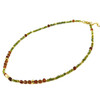 Necklace &quot;Hi-tech&quot;, Zircon, Carnelian