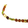 Necklace &quot;Hi-tech&quot;, Zircon, Carnelian