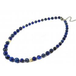 Necklace "Venilia", lapis lazuli, pearls