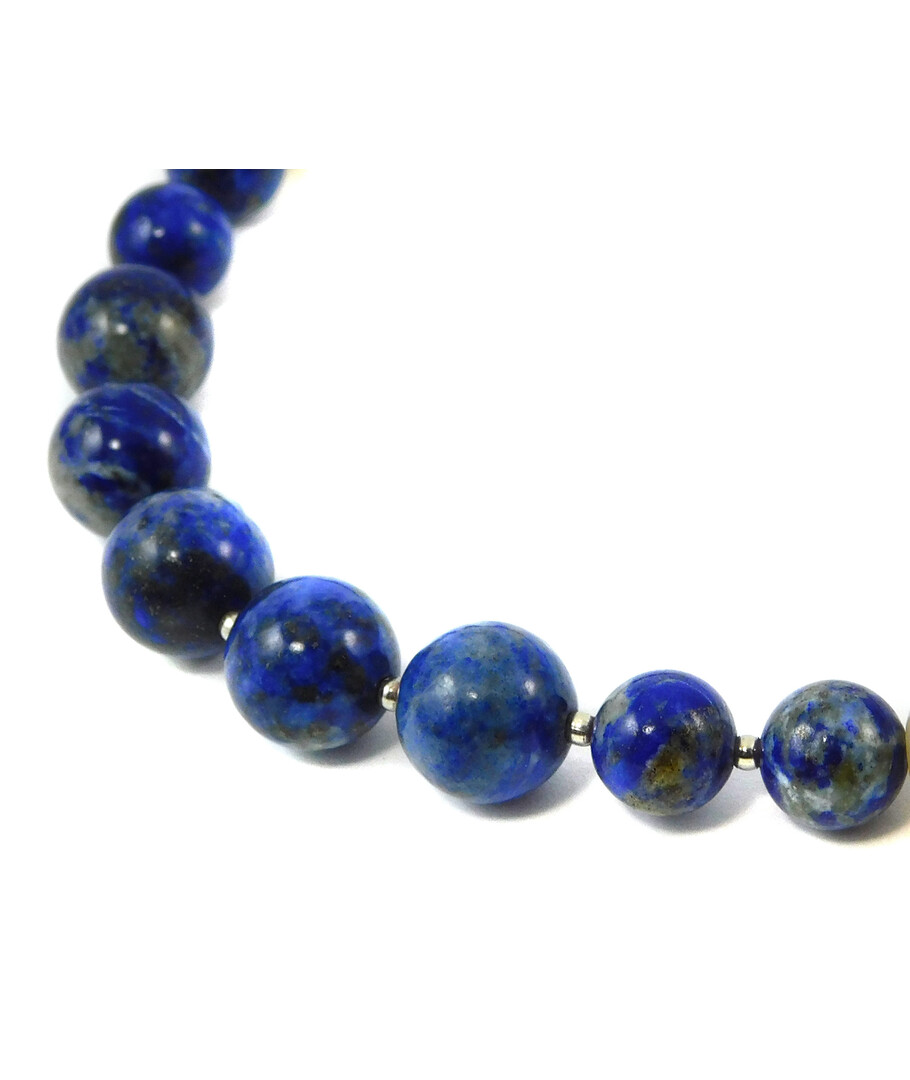 Necklace "Venilia", lapis lazuli, pearls