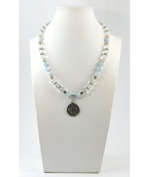 Necklace "Oxenia" Quartz, Rock crystal