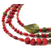 Necklace &quot;Klavdia&quot;, Coral