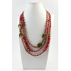 Necklace &quot;Klavdia&quot;, Coral