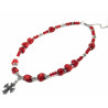 Necklace "Dina", Coral