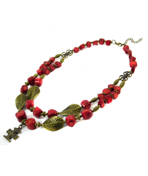 Necklace "Kira", Coral