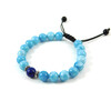 Shambhala bracelet &quot;Lovers&quot; Aquamarine, lapis lazuli