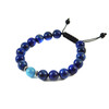 Shambhala bracelet &quot;Lovers&quot; Aquamarine, lapis lazuli