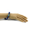 Shambhala bracelet &quot;Lovers&quot; Aquamarine, lapis lazuli