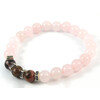 Bracelet &quot;Lovers&quot; Rose quartz, Rhodonite