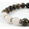 Bracelet &quot;Lovers&quot; Rose quartz, Rhodonite