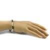 Bracelet &quot;Fursa&quot; Malachite, Kunzite, silver