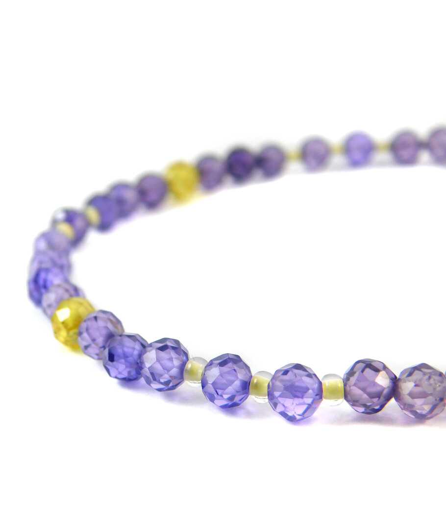 Bracelet "Crocus" Zircon faces