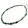 Necklace &quot;Wormwood&quot; Hematite, Zoisite gallows