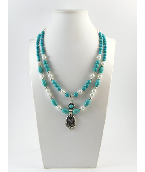 Necklace "Turquoise majesty" Turquoise, Majorca