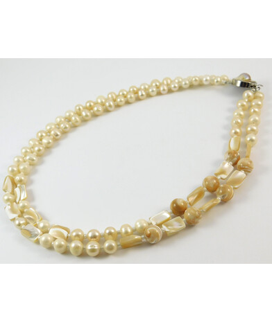 Necklace "Princess of the Sea" Pearls, Mother of Pearl