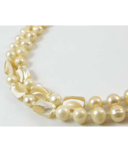 Necklace "Princess of the Sea" Pearls, Mother of Pearl