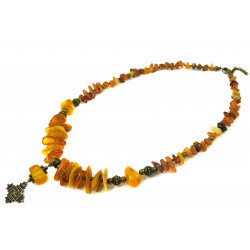 Necklace "Menchul" Amber