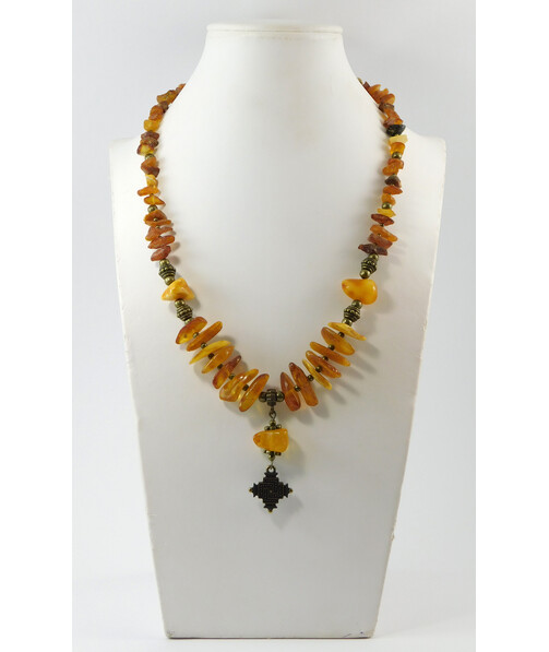 Necklace "Menchul" Amber