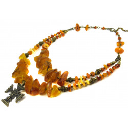 Necklace "Petros" Amber