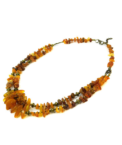 Necklace "Breskul" Amber