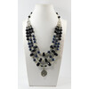 Necklace &quot;Bela&quot; Dark pearls, Agate