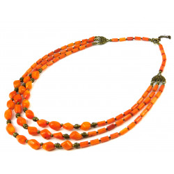 Necklace "Sierra" Coral orange