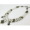 Necklace &quot;Zelia&quot; Agate white