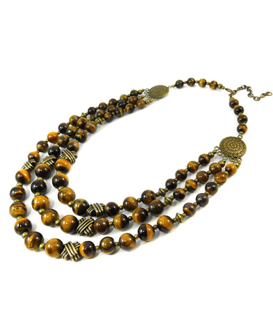 Necklace "Tom" Tiger's eye