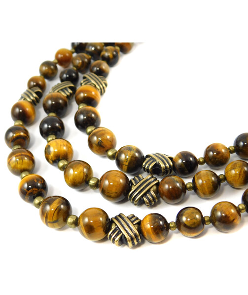 Necklace "Tom" Tiger's eye