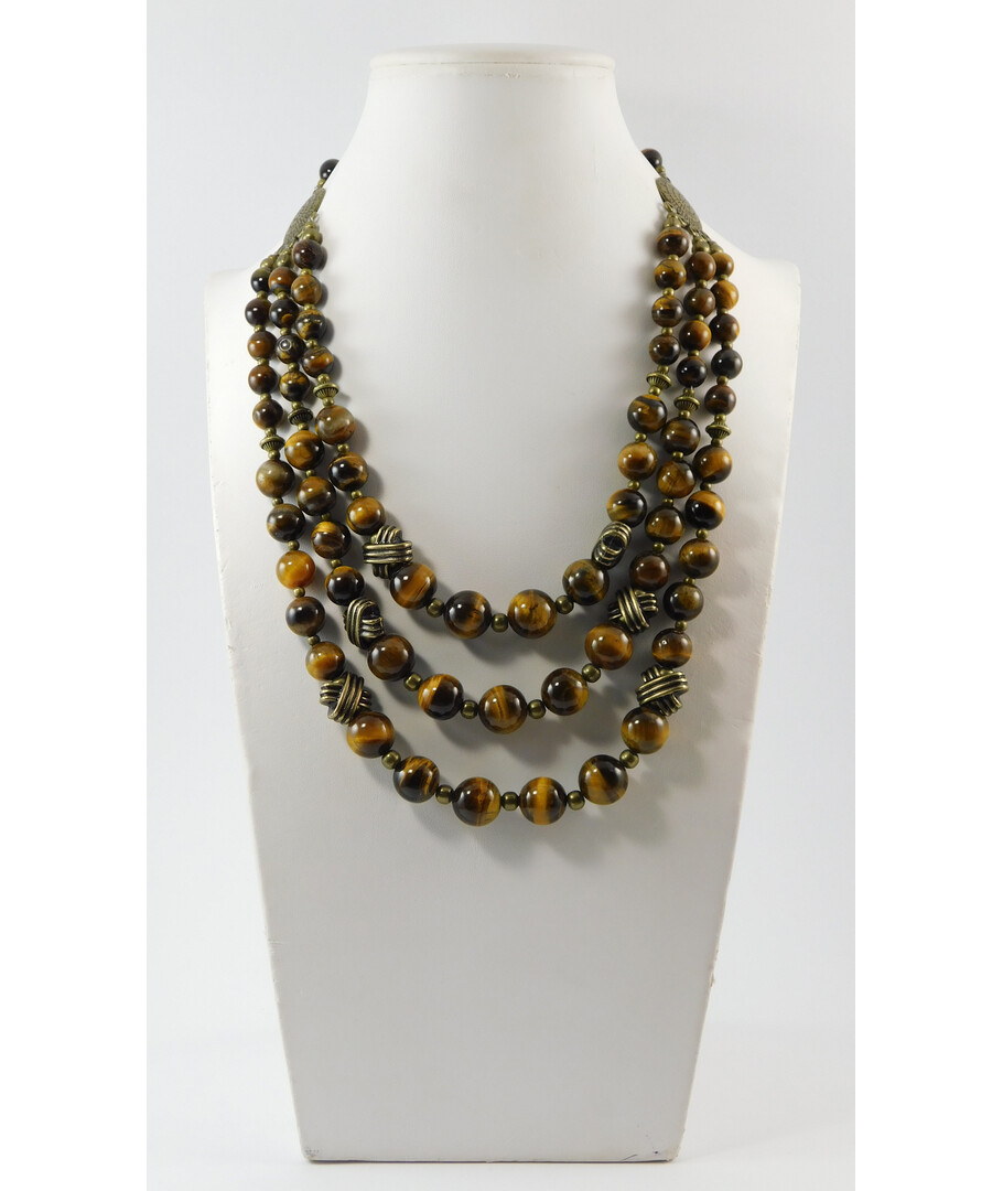 Necklace "Tom" Tiger's eye