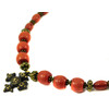 Necklace &quot;Madeline&quot; Orange coral