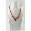 Necklace &quot;Madeline&quot; Orange coral