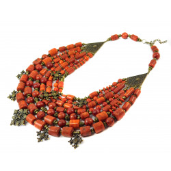 "Paraskeva" necklace Sponge coral