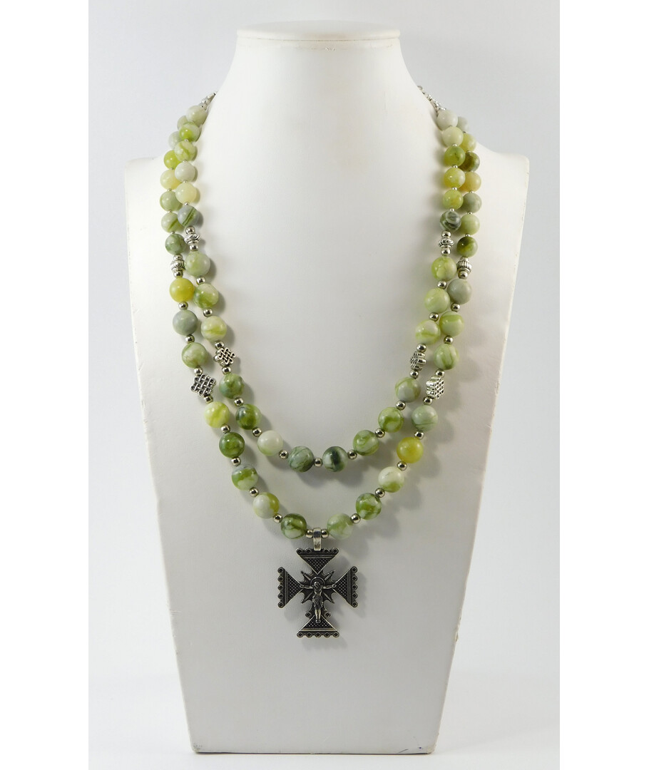 Necklace "Gwendeline" Jadeite