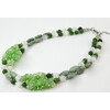 Necklace &quot;New Spring&quot; Jadeite, Selenite, Prenite