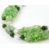 Necklace &quot;New Spring&quot; Jadeite, Selenite, Prenite