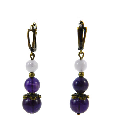 Earrings "Mysterious Stranger" Amethyst