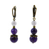 Earrings &quot;Mysterious Stranger&quot; Amethyst