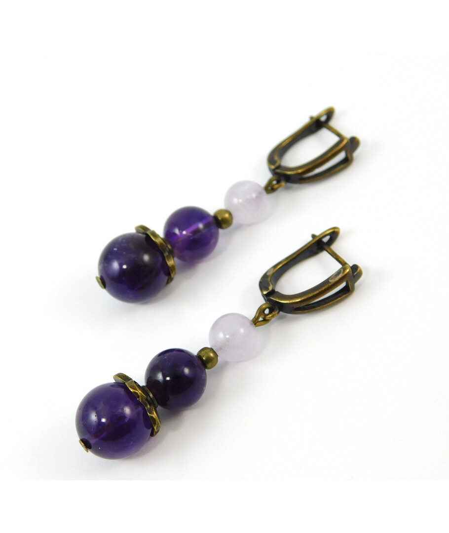 Earrings "Mysterious Stranger" Amethyst