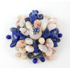 Brooch &quot;Hope&quot; Rose quartz, Opal, Lapis lazuli