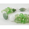 Bracelet &quot;New Spring&quot; Jadeite, Selenite, Prenite crumb