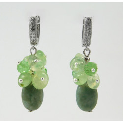 Earrings "New Spring" Jadeite, Prenit krihta