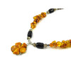 &quot;Solar&quot; necklace Amber, Topaz, Agate