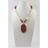 &quot;Sands of the Sahara&quot; necklace Mother-of-pearl, Aventurine