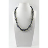 Necklace &quot;Blue Symphony&quot; Obsidian, Lapis lazuli, Labrador